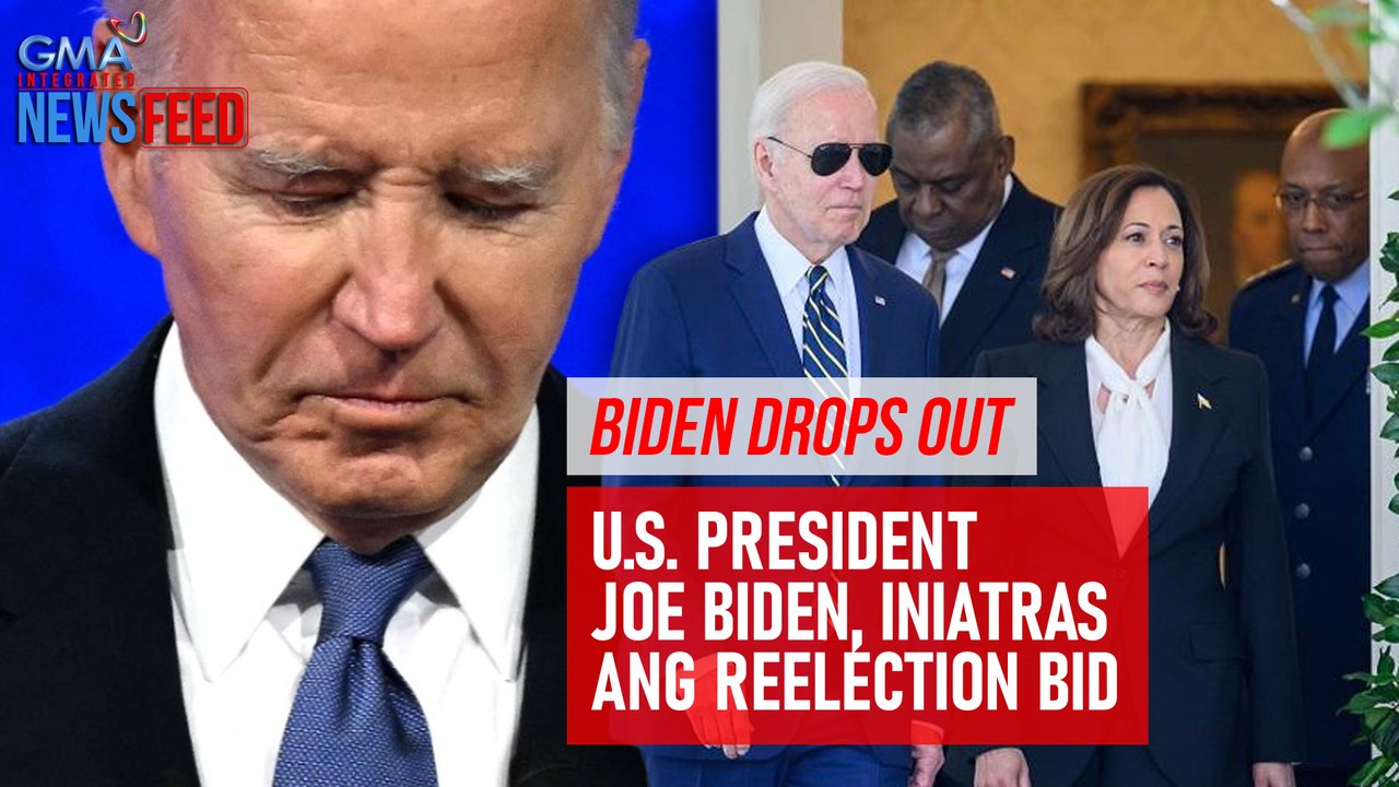 Biden drops out – U.S. President Joe Biden, iniatras ang reelection bid | GMA Integrated Newsfeed