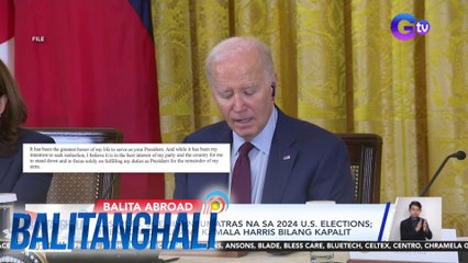 Download Video: U.S Pres. Joe Biden, umatras na sa 2024 U.S. Elections; Inendorso si U.S. VP Kamala Harris bilang kapalit | Balitanghali