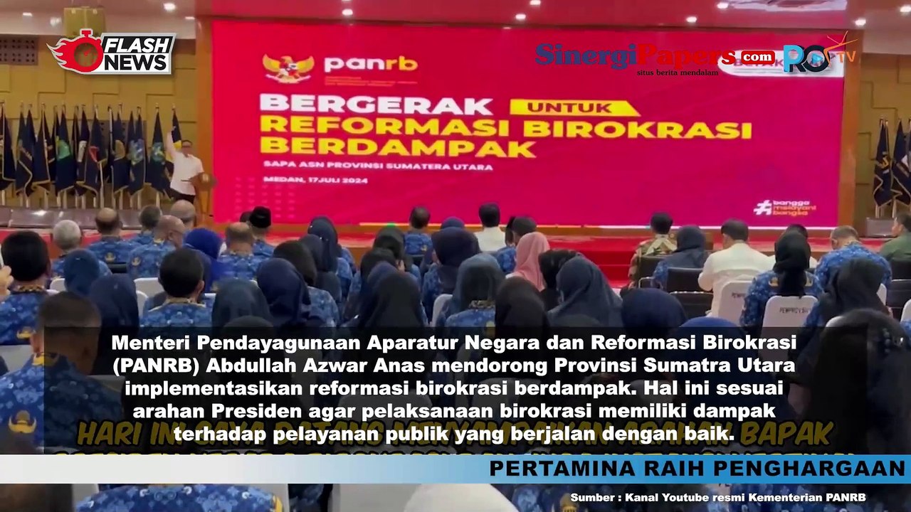 Berkunjung ke Medan, Menteri PANRB Dukung Provinsi Sumatra Utara Implementasikan Birokrasi Berdampak