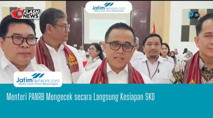 Menteri PANRB Mengecek secara Langsung Kesiapan SKD