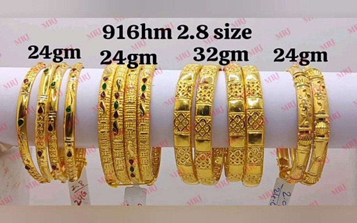 Gold bangles