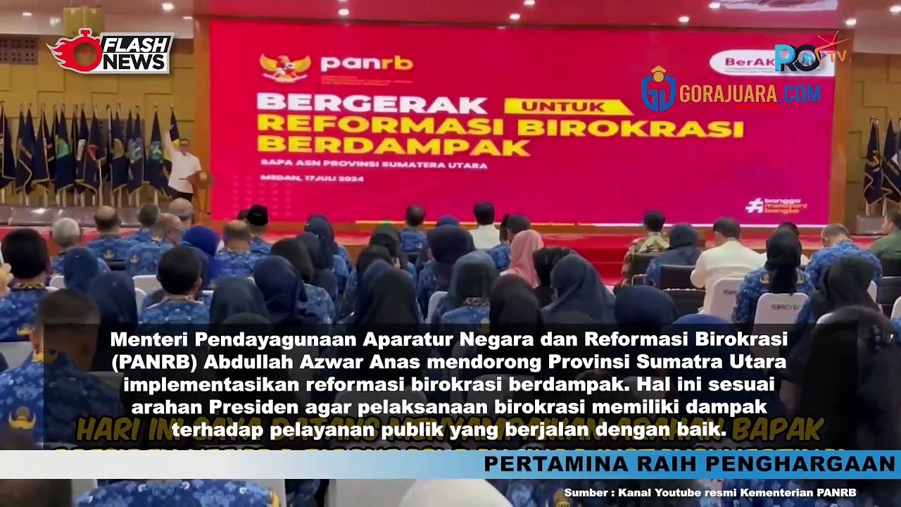 BERKUNJUNG KE MEDAN, MENTERI PANRB DUKUNG PROVINSI SUMATRA UTARA IMPLEMENTASIKAN BIROKRASI BERDAMPAK