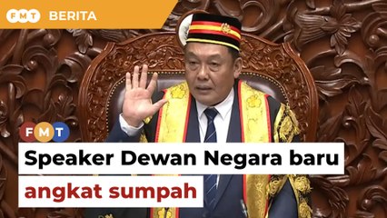 Download Video: Bekas Adun Nangka angkat sumpah speaker Dewan Negara