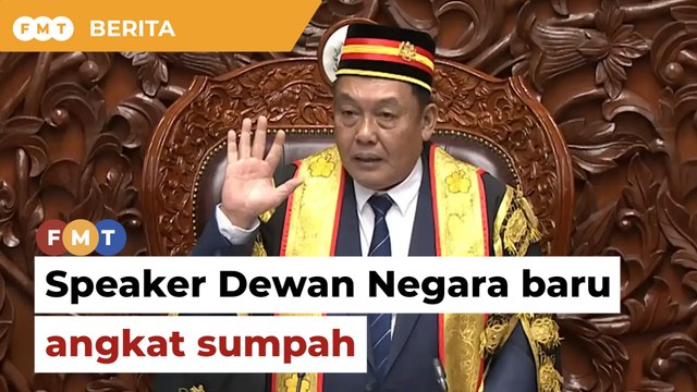 Bekas Adun Nangka angkat sumpah speaker Dewan Negara