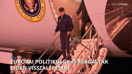 „Elismerésre méltó lépés” – európai politikusok Joe Biden döntéséről