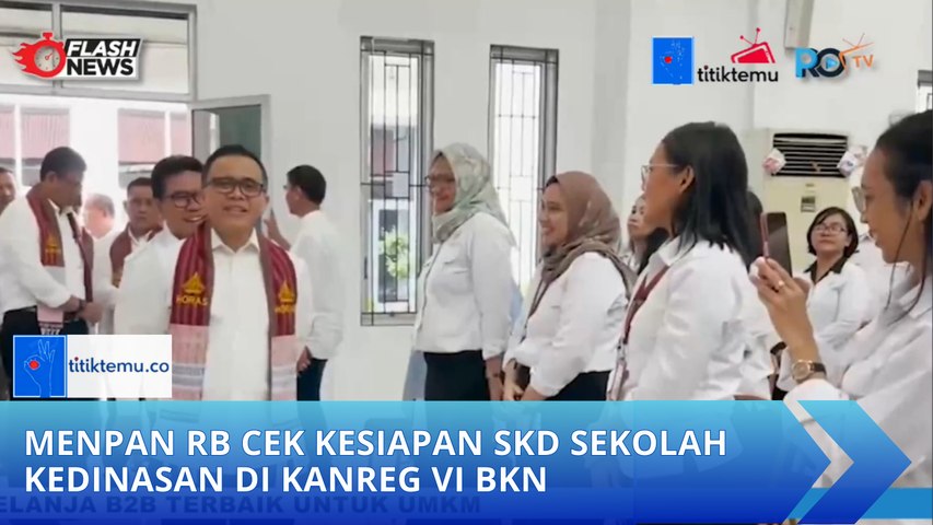 Menpan RB Cek Kesiapan SKD Sekolah Kedinasan di Kanreg VI BKN