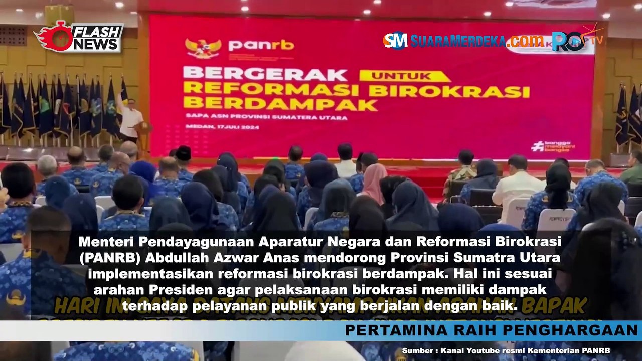 Berkunjung ke Medan, Menteri PANRB Dukung Provinsi Sumatera Utara Implementasikan Birokrasi Berdampak