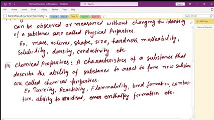 Introduction to Chemical Equation