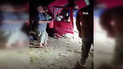 Kamyon tren raylarına uçtu; Ankara'da facianın eşiğinden dönüldü: