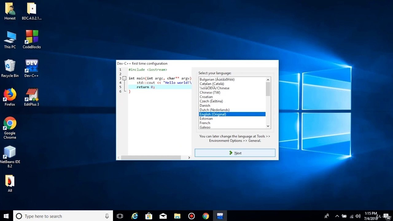 3. Setup Dev-C++ and Settings