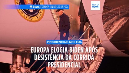 "Um grande gesto de um grande presidente". Líderes europeus reagem à desistência de Biden