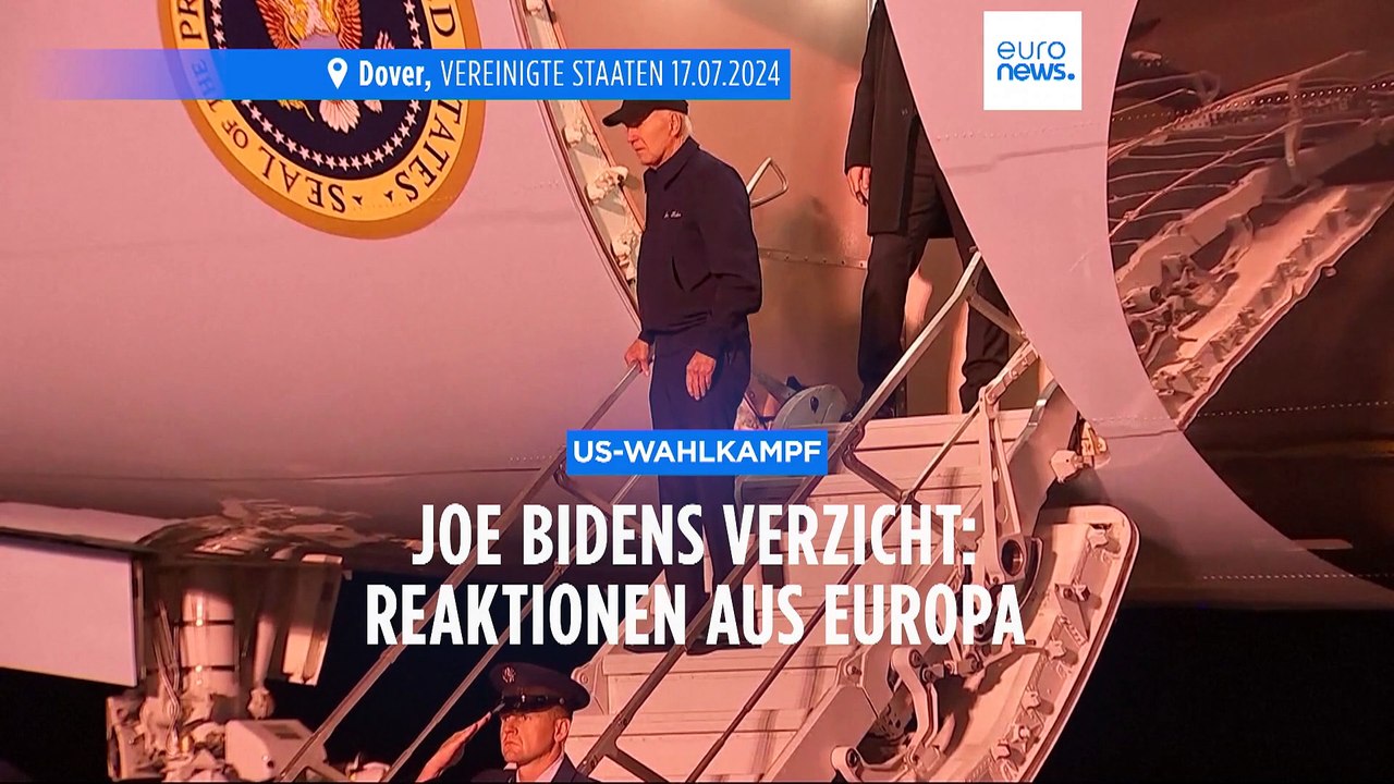 Biden verzichtet auf Kandidatur: 5 Reaktionen aus Europa