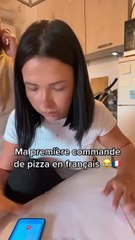 Ma premiere commande de pizza en français 