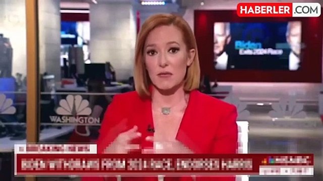 Eski Beyaz Saray Basın Sözcüsü ve şimdiki MSNBC sunucusu Jen Psaki, Biden'ın yarıştan çekilme kararı hakkında konuşurken ağladı