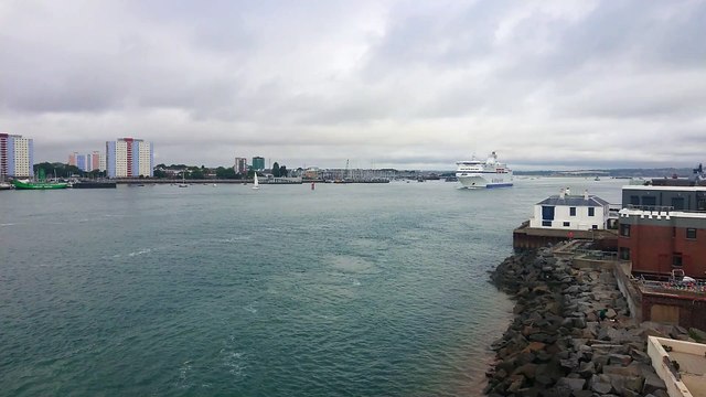 Brittany Ferries ship MS Normandie sails past Portsmouth in familiar sight
