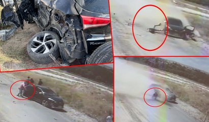 Скачать видео: 16 yaşındaki sürücü, kız arkadaşının babasından kaçtığı otomobille kaza yaptı