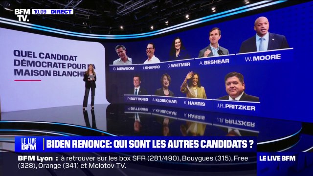Retrait de Joe Biden: Kamala Harris favorite, mais qui sont les autres candidats potentiels pour reprendre le flambeau