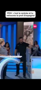 POV : c'est la rentrée au lycée et tu retrouves ta prof d'espagnol préférée #espagnol #coursdelangue #coursdespagnol #classe #ecole #lycee #college #humour #langues