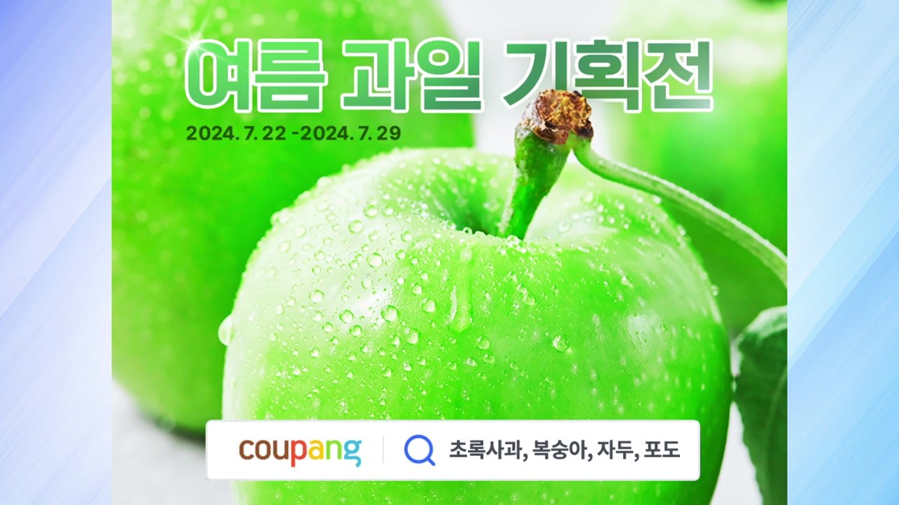 [기업] "금사과 값 잡아라"...쿠팡, 햇사과 50톤 할인 판매 / YTN
