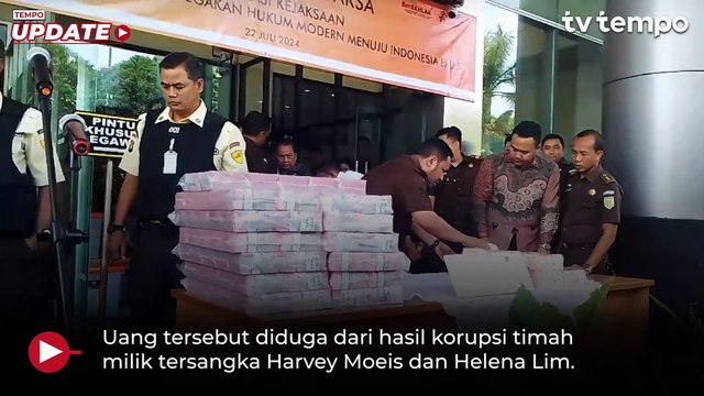 Barang Bukti Uang dan Mobil Mewah Hasil Korupsi Timah Harvey Moeis dan Helena Lim