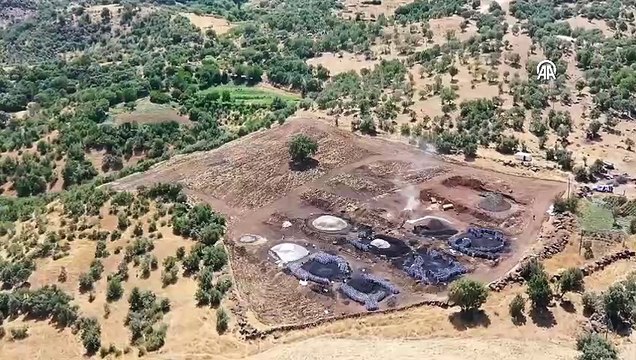 Diyarbakır sıcağında mangal kömürü üretiyorlar - Tigris Haber
