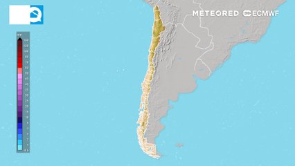 Download Video: Río atmosférico intenso y baja segregada marcan el comienzo de la semana en Chile