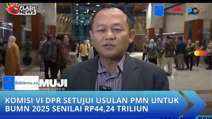 Komisi VI DPR Setujui Usulan PMN untuk BUMN 2025 Senilai Rp44,24 Triliun