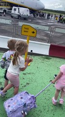Grandson's PURE JOY Seeing a Plane for the First Time!