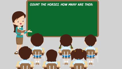 Horse Counting | 123 Fun Learning: Adventures in Counting for Kids | An Educational Journey