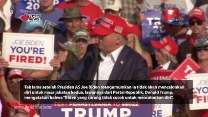 TANGGAPAN TRUMP TERHADAP MUNDURNYA JOE BIDEN