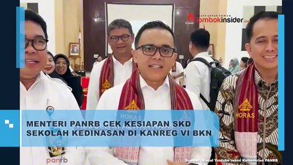 MENTERI PANRB CEK KESIAPAN SKD SEKOLAH KEDINASAN DI KANREG VI BKN