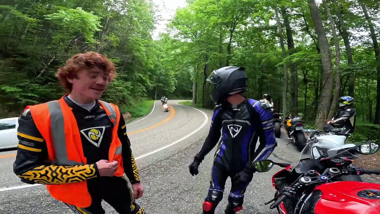 Chasing Two Fast Ducati Super Bikes