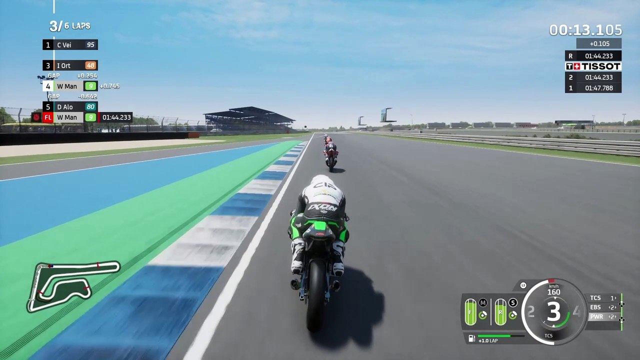 Into the podium places