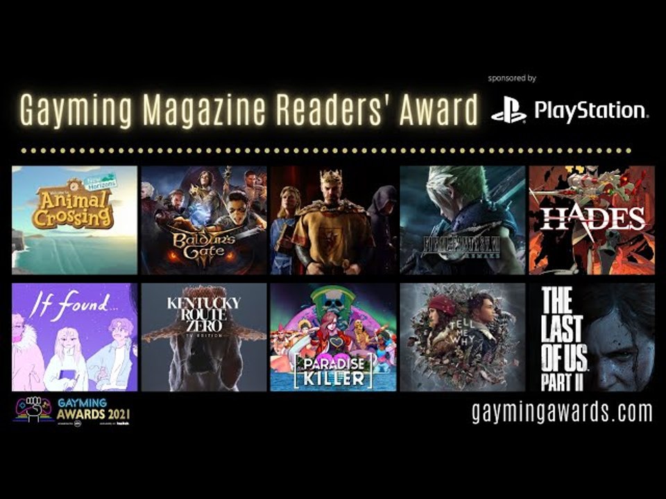 Gayming Awards 2021 - Gayming Magazine Readers' Award
