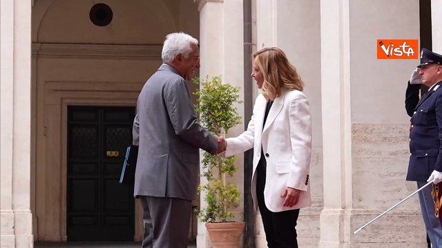 Meloni incontra Costa a Palazzo Chigi, vertice con il Presidente del Consiglio Europeo