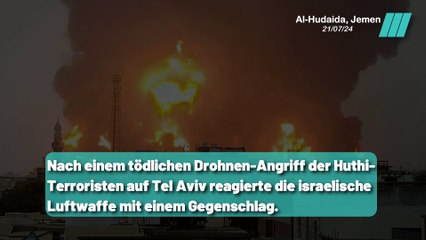 Explosionen in Al-Hudaida nach israelischem Angriff