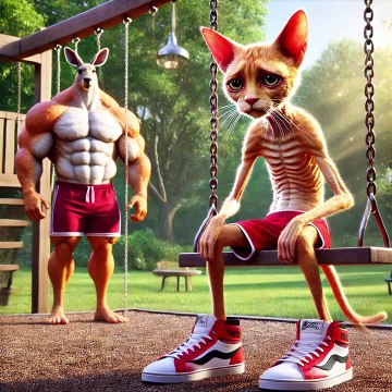 Can a Frail Cat Change Its Fate Through HardWork? #cat #catshorts #cats #ai #story #animals
