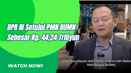 DPR RI Setujui PMN BUMN Senilai Rp 44,24 Triliyun