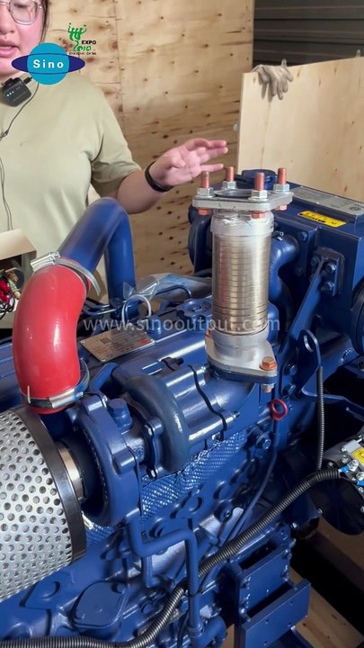 Sinooutput marine generator set model SINO-MG65, rated power 65KVA, speed 1500rpm