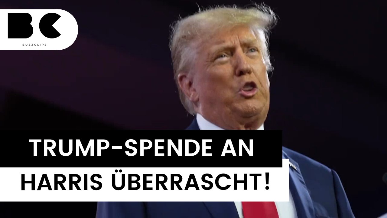 Donald Trump: Tausende Dollar Spende an Kamala Harris