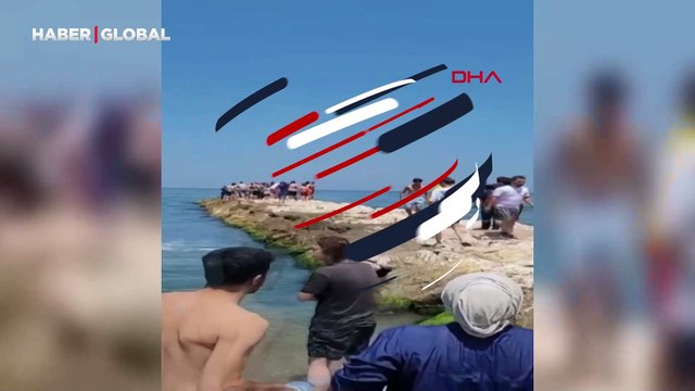 Yüzme bilmediği halde denize atladı, boğulma tehlikesi geçirdi
