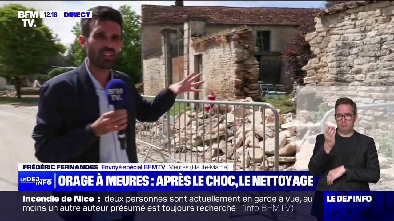 Orage à Meures: les habitants attendent que l'état de catastrophe naturelle soit officiellement déclaré