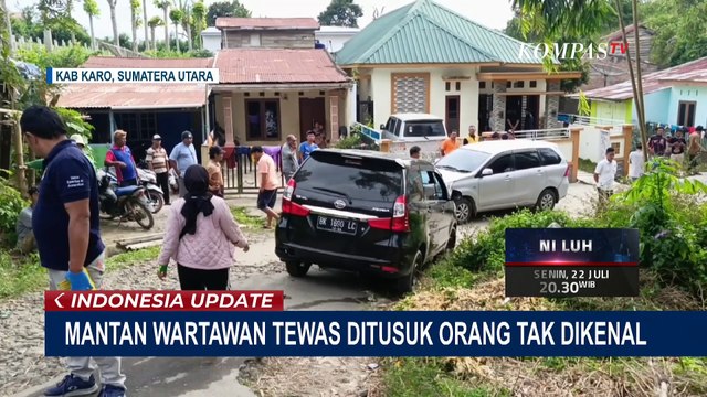 Geger! Mantan Wartawan di Karo Tewas Ditusuk Orang Tak Dikenal di Depan Rumahnya