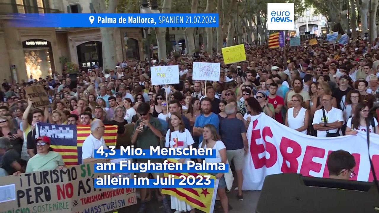 Genug ist genug! Tausende protestieren auf Mallorca gegen Massentourismus