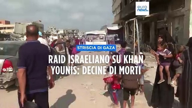 Striscia di Gaza: raid su Khan Younis dopo ordine evacuazione, decine di morti