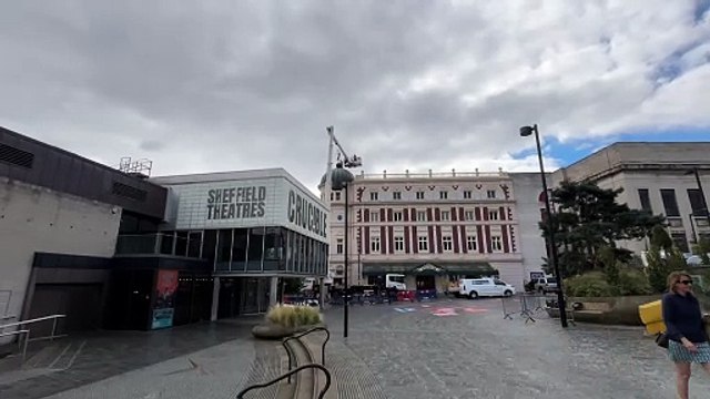 Watch as iconic 'Freddie' Mercury statue is returned to the top of Sheffield's Lyceum Theatre