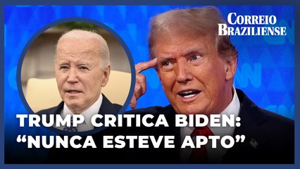 Donald Trump reage à desistência de Joe Biden e questiona sua aptidão para a reeleição 🇺🇸