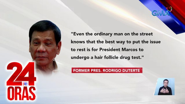 FPRRD, hinamon si PBBM na magpa-drug test kasunod ng paglabas ng isang video sa pagtitipon ng Hakbang ng Maisug sa Amerika | 24 Oras
