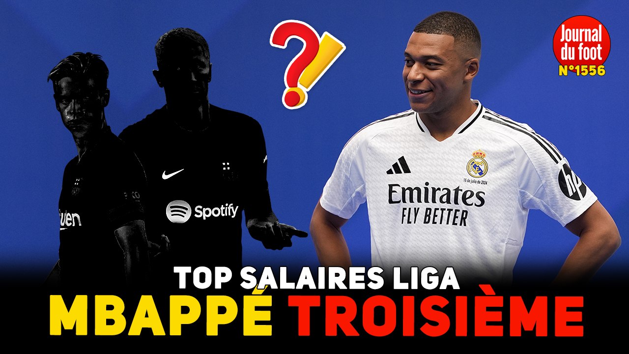 TOP Salaires Liga : MBAPPÉ seulement 3e !