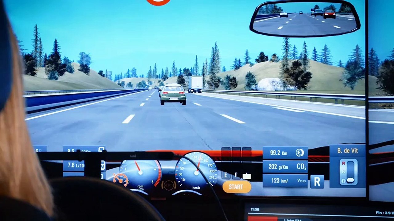 Simulation distracteurs au volant Accident